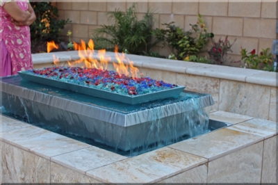 Fire Pits Fireplace Designs, Crushed Glass Fire Pit