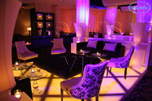 lure lounge and bar indoor fire table