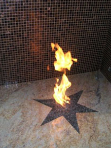 star shaped burner for fireplace